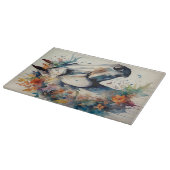 Weißes Pechpferd Schneidebrett (Ecke)