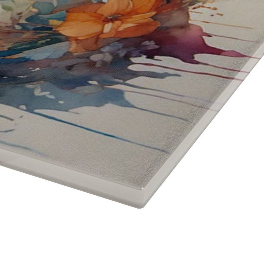 Weißes Pechpferd Schneidebrett (Ecke)