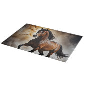 Weißes Pechpferd Schneidebrett (Ecke)