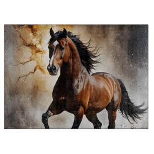 Weißes Pechpferd Schneidebrett