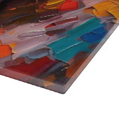 Weißes Pechpferd Schneidebrett (Ecke)