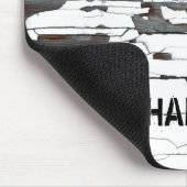 Weißes Peeling - Anpassbar Mousepad (Ecke)