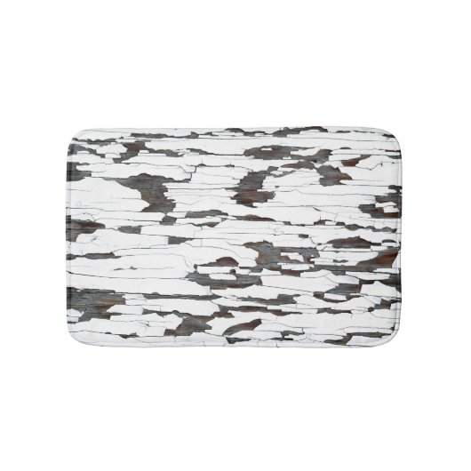 Weißes Peeling Badematte (Vorderseite)