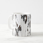 Weißes Peeling Kaffeetasse (Vorderseite Links)