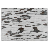 Weißes Peeling Schneidebrett (Vorderseite)