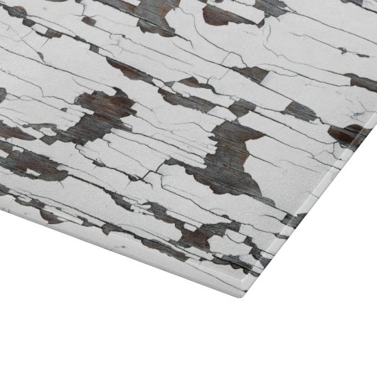 Weißes Peeling Schneidebrett (Ecke)