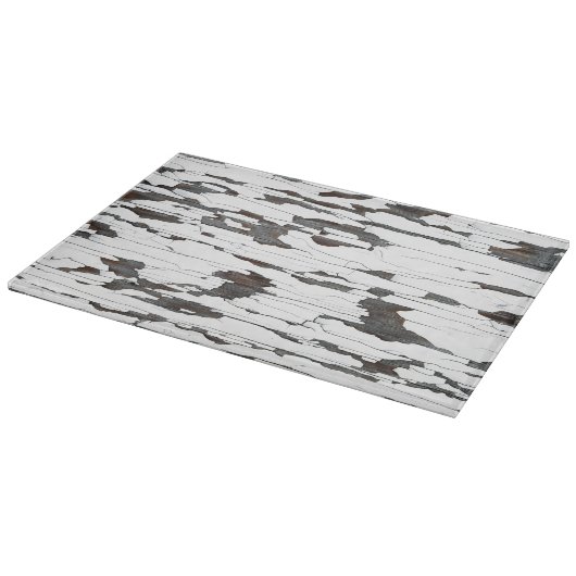 Weißes Peeling Schneidebrett (Ecke)