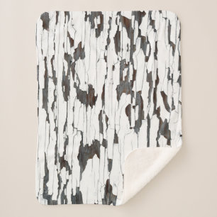 Weißes Peeling Sherpadecke