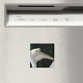 Weißes Pelikan Magnet (In Situ (Geschirrspüler))
