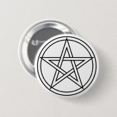 Weißes Pentagramm Button (Vorne & Hinten)