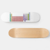 Weißes Periodensystem-Skateboard Skateboard (Horizontal)