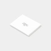 Weißes Personalisiertes – Ihr Logo & Text hier Post-it Klebezettel (angewinkelt)