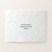 Weißes Personalisiertes – Ihr Logo & Text hier Puzzle (Horizontal)