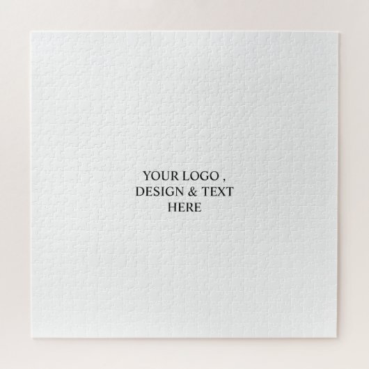 Weißes Personalisiertes – Ihr Logo & Text hier  Puzzle (Horizontal)