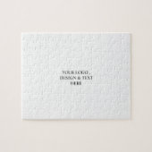 Weißes Personalisiertes – Ihr Logo & Text hier Puzzle (Horizontal)