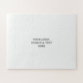 Weißes Personalisiertes – Ihr Logo & Text hier Puzzle (Horizontal)