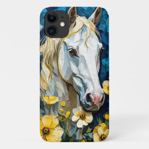 Weißes Pferd Ästhetik Tier Kunst Natur Stil Case-Mate iPhone Hülle