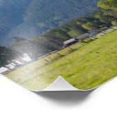 Weißes Pferd Berg in der Frühjahrspresse Fotodruck (Ecke)