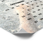 Weißes Pferd durch den Fluss 2024 Kalender galoppi Poster (Ecke)