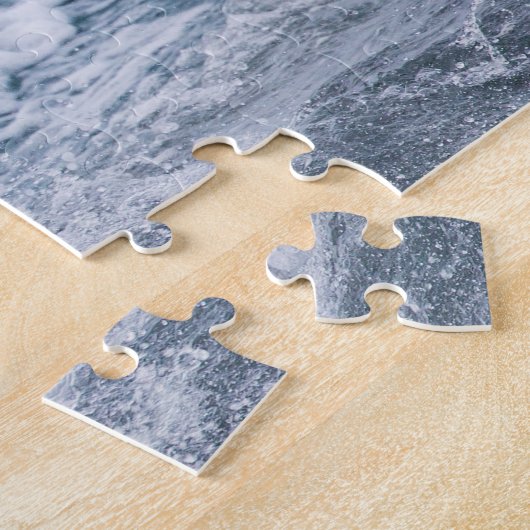 Weißes Pferd im Jigsaw-Puzzle Puzzle (Seite)