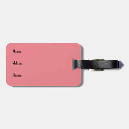 weißes Pferd im Schnee Gepäckanhänger (Rückseite horizontal)