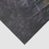 Weißes Pferd in einer Friedlichen Oase Seidenpapier (Detail)