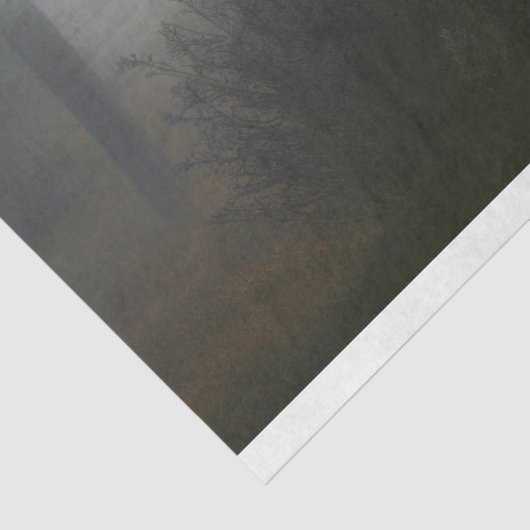 Weißes Pferd in Nebel 1 Dekoupage Seidenpapier (Ausschnitt)