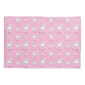 Weißes Pferd Kissenbezug (Rückseite)