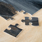 Weißes Pferd läuft durch Wasser Puzzle (Seite)