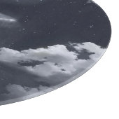 Weißes Pferd: Mondlicht. Schneidebrett (Ecke)