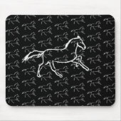 Weißes Pferd Mousepad (Vorne)