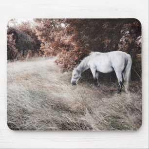 Weißes Pferd Mousepad
