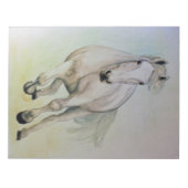 'Weißes Pferd' Notepad Notizblock (Vorderseite)