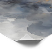 Weißes Pferd Nr. 12 Poster (Ecke)