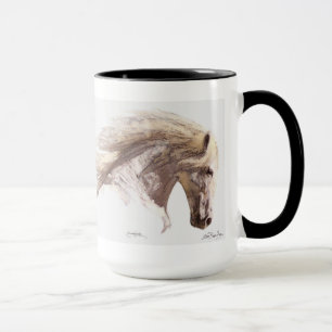 Weißes Pferd Pegasus Tasse