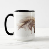 Weißes Pferd Pegasus Tasse (Links)