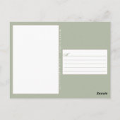 Weißes Pferd - Postkarte (Rückseite)