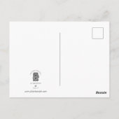 Weißes Pferd Postkarte (Rückseite)