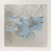 Weißes Pferd - Puzzle (Horizontal)