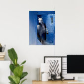 Weißes Pferd Reiseplakat Poster (Heimbüro)