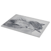 Weißes Pferd Schneidebrett (Ecke)