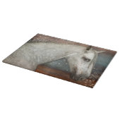 Weißes Pferd Schneidebrett (Ecke)