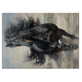 Weißes Pferd Schneidebrett (Vorderseite)