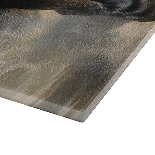 Weißes Pferd Schneidebrett (Ecke)