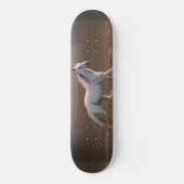 Weißes Pferd Skateboard (Vorderseite)