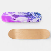 Weißes Pferd - Skateboard (Horizontal)