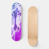 Weißes Pferd - Skateboard (Vorderseite)
