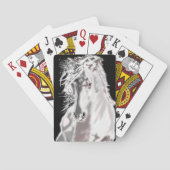 Weißes Pferd Spielkarten (Rückseite)