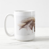 Weißes Pferd Tasse (Links)