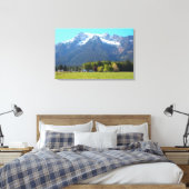 Weißes Pferd und Ranch Leinwanddruck (Insitu (Schlafzimmer))
